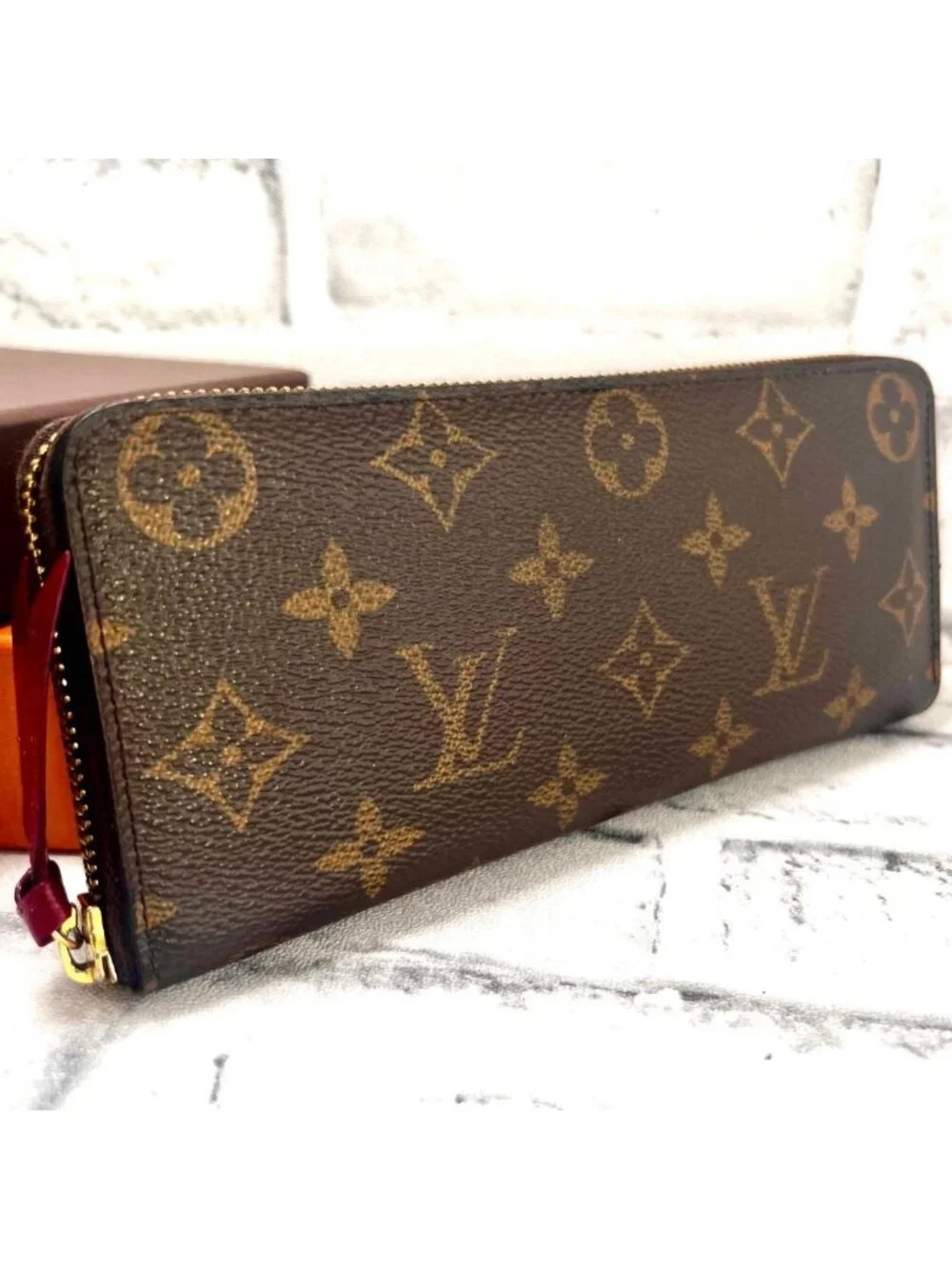 Louis Vuitton Monogram Portefeuille Clemence Round Zip Wallet